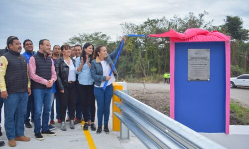 Nuevo puente en Tlalixcoyan evitará retraso de productores primarios en época de lluvia