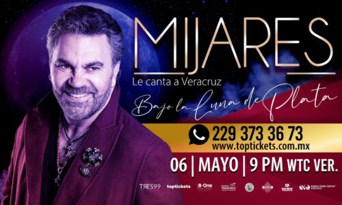 Confirman concierto de Mijares en Veracruz “Bajo la luna de Plata”