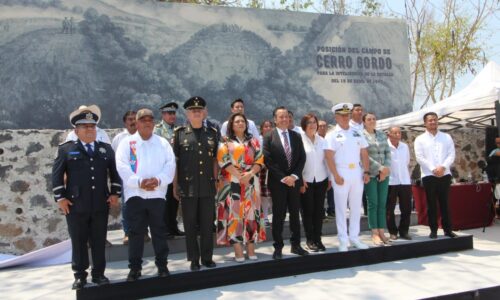 Asiste Presidenta del Congreso a conmemoración de la Batalla de Cerro Gordo