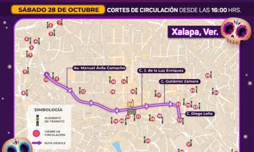 Alista Tránsito operativo por Día de Muertos; habrá 34 cortes viales en Xalapa