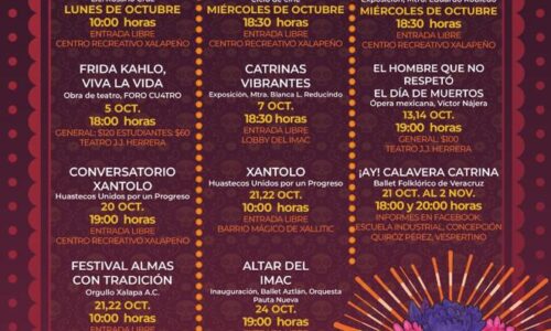 Xalapa celebrará a los muertos con música, teatro, cine, gastronomía y mucha tradición