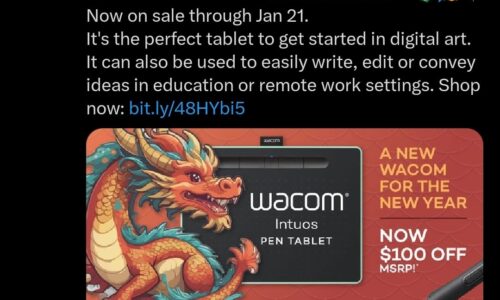 Wacom usa arte hecho por IA para promocionar sus tabletas de dibujo