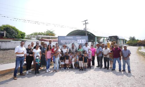 Gobierno municipal de Emiliano Zapata arranca obras 2024 en El Roble