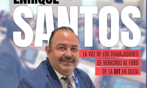 Llevó Enrique Santos la voz de los trabajadores de Veracruz al foro de la OIT, en Suiza